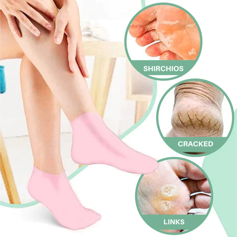 Calze in silicone per piedi morbidi e curati