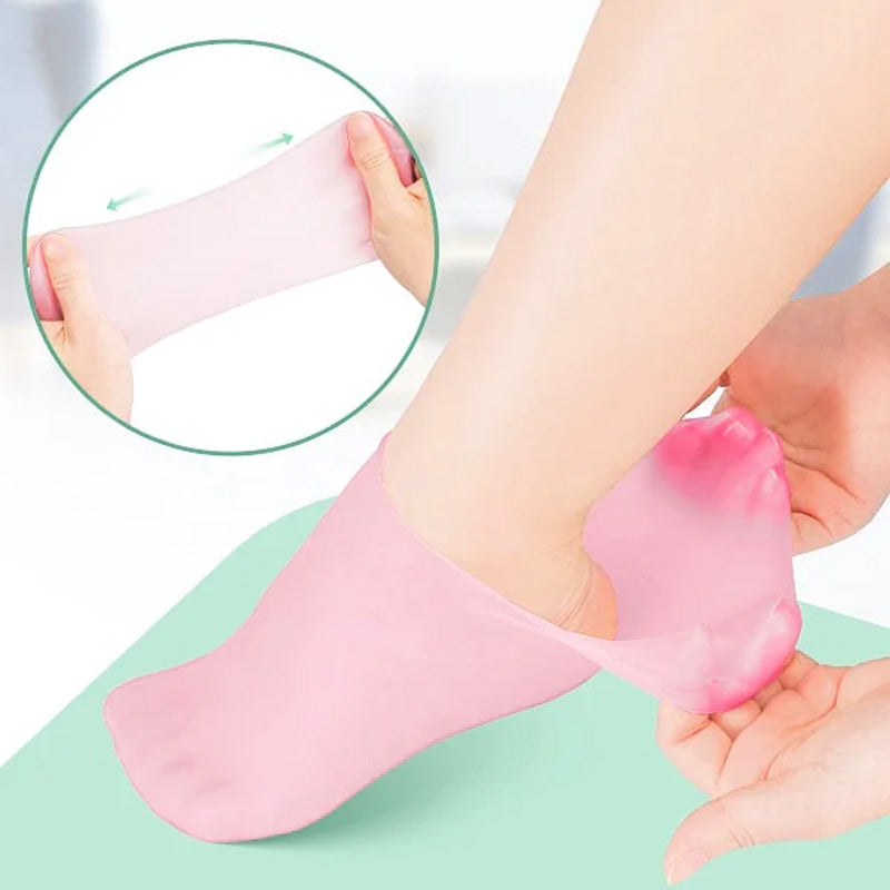 Calze in silicone per piedi morbidi e curati